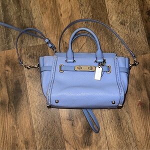 COPY - Coach mini swagger periwinkle crossbody purse